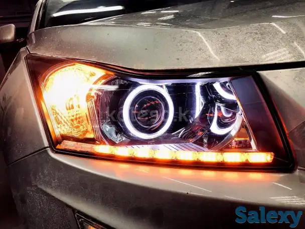 Установка линз, полировка фар, устранение запотевания, фотография 1