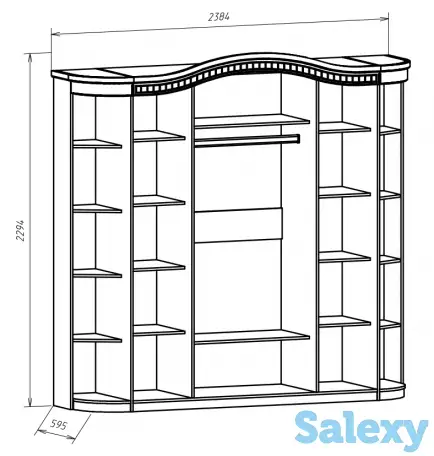 Спальный гарнитур Любава 6Д беж (МДФ). Форест Деко Групп, Беларусь, фотография 2