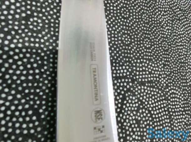 Нож кухонный Трамонтина универсальный для нарезания всего зеленый, фотография 4