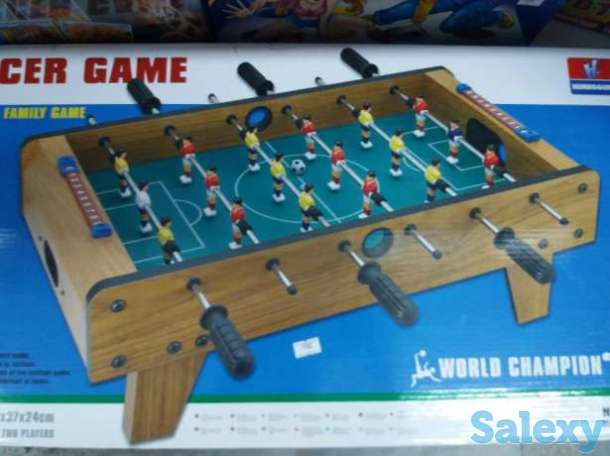 Настольный футбол деревянный, фотография 1