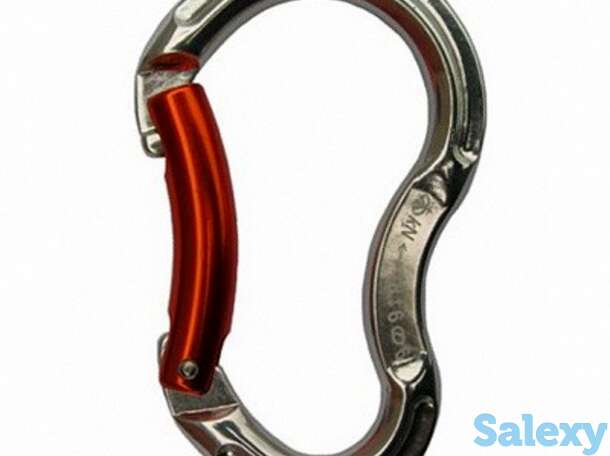 Карабин вертикаль детский скалолазный с гнутой защелкой keylock, фотография 1