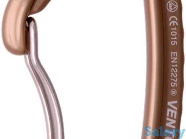 Карабин венто скалолазный лайт со скобой желтый, фотография 1