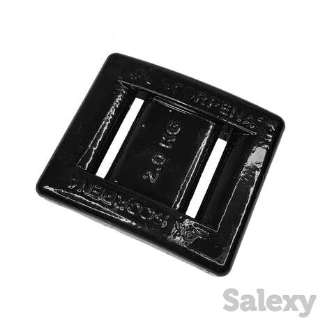 Груз свинцовый scorpena 2 кг, чёрный, фотография 1