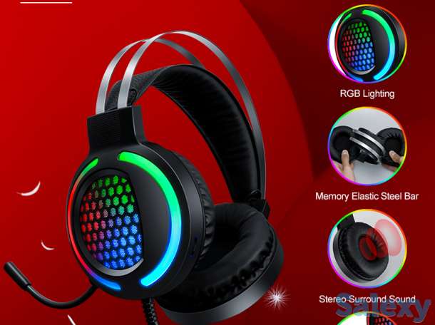 Игровой набор(клавиатура, мышь, наушник + коврик), фотография 5