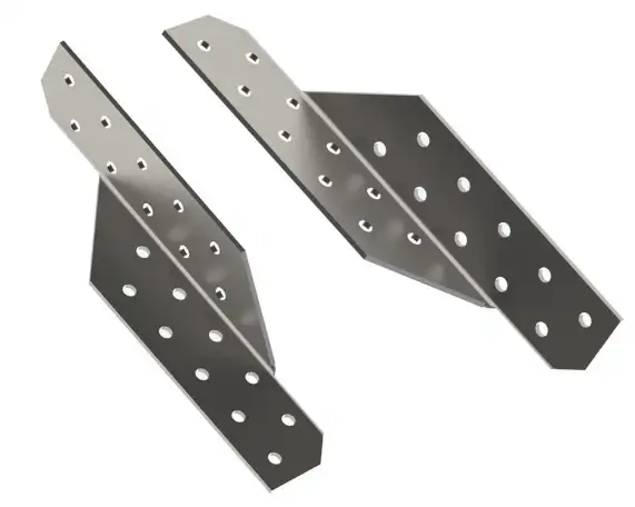 Наконечники и опоры балок Размер: 40; 25х140; 100х140..., Вид: держатель балки; опора бруса закрытая..., фотография 1