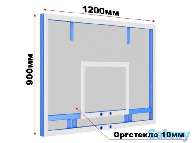 Щит баскетбольный тренировочный из оргстекла, фотография 1