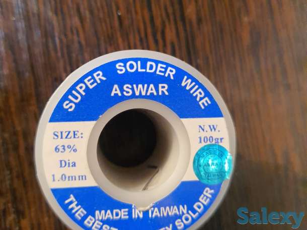 Припой Тайвань (0.7мм - 180 гр, 1 мм - 100 гр), фотография 4
