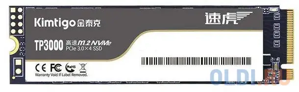 Накопитель ssd kimtigo pci-e 3.0 256gb k256p3m28tp3000 tp-3000 m.2 2280, фотография 1