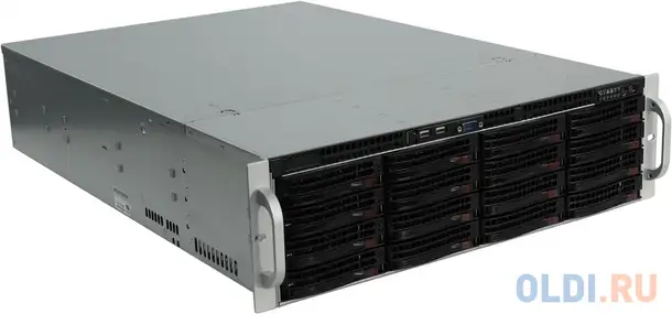 Серверный корпус 3u supermicro cse-836be1c-r1k23b 2 х 1200 вт чёрный, фотография 1