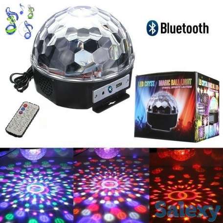 Светящийся диско шар цветомузыка с Bluetooth и USB., фотография 5
