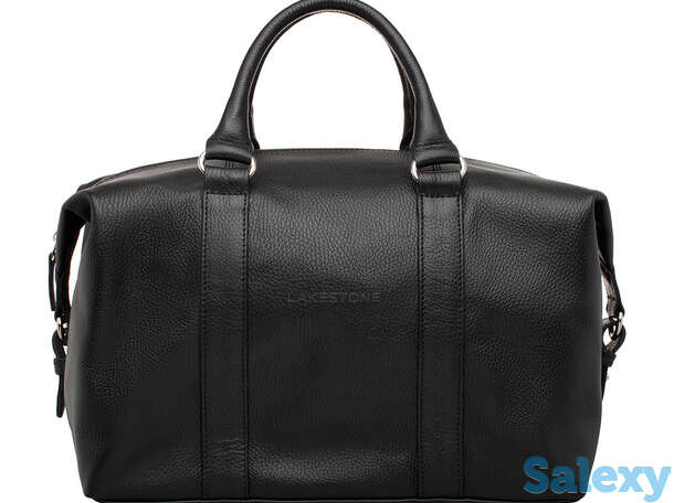 Кожаная спортивная сумка calcott black, фотография 1