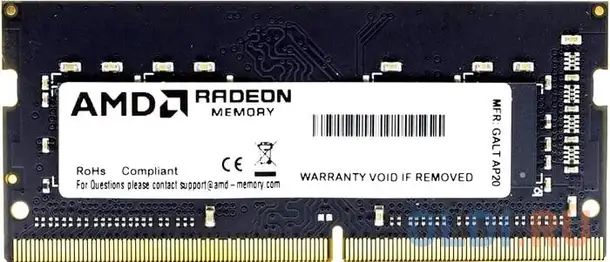 Оперативная память для ноутбука amd r9 so-dimm 8gb ddr4 3200 mhz, фотография 1