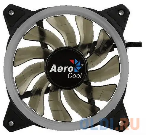 Вентилятор aerocool rev rgb , 120x120x25мм, 16,8 млн. цветов, rgb подсветка, фотография 1
