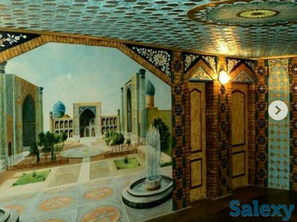 Картины, портрет, настенная роспись, лепка на стене, фотография 12