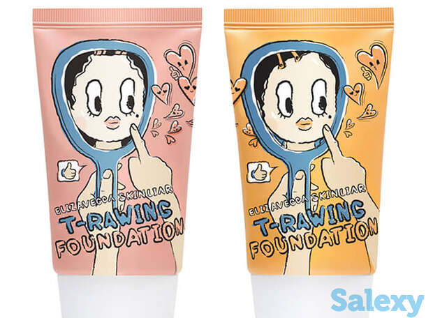 Тональный крем elizavecca skin liar t-rawing foundation, цвет #11 natural beige | натуральный бежевый, фотография 1