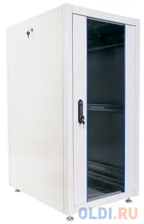 Цмо шкаф телекоммуникационный напольный эконом 24u (600 х 800) дверь стекло,, фотография 1