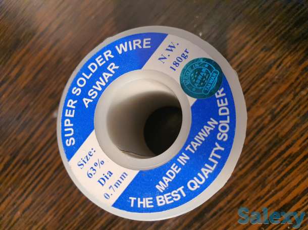 Припой Тайвань (0.7мм - 180 гр, 1 мм - 100 гр), фотография 3