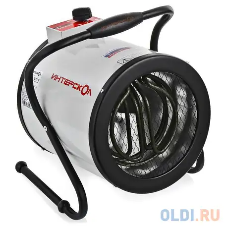 Тепловая пушка интерскол тпэ-3 3000 вт белый чёрный, фотография 1