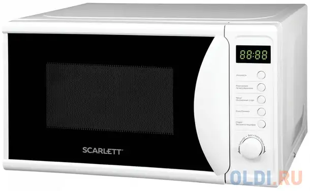 Микроволновая печь scarlett sc-mw9020s02d 700 вт белый чёрный, фотография 1