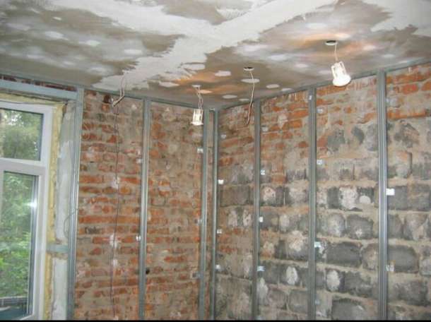 Обшивка стен гипсакортонам, фотография 5