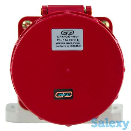 Розетка силовая ТS-134 (3S-134) 63A 380V Энергия, фотография 5