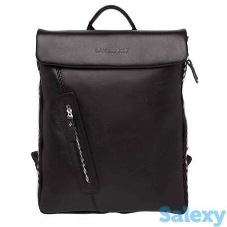 Кожаный рюкзак для ноутбука ramsey black, фотография 2