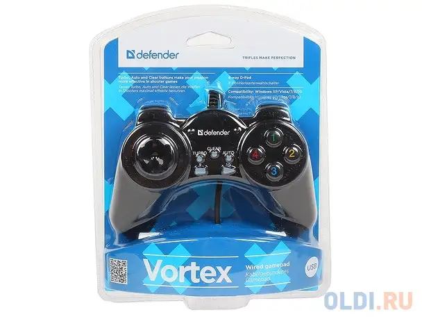 Геймпад проводной defender vortex usb, 13 кнопок, фотография 1