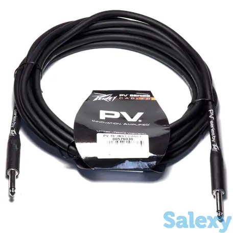 Инструментальный кабель jack-jack 4,6 м peavey pv 15' inst. cable, фотография 1