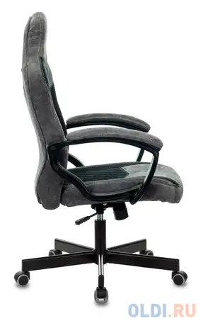 Кресло для геймеров бюрократ viking 6 knight b fabric чёрный серый, фотография 1