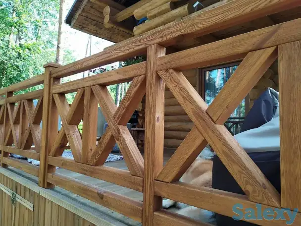 Деревянные ограждения для террас, фотография 1