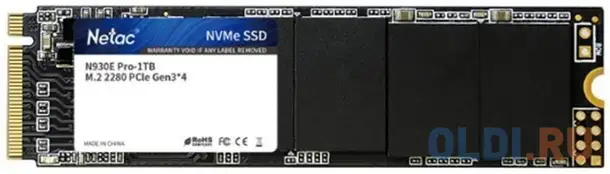 Ssd накопитель netac n950e pro 1 tb pci-e 3.0 x4, фотография 1