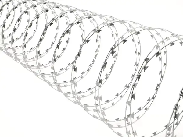 Колючая проволока 1.12 2 мм, L 3-72 м, Тип спирали: ПББ; СББ АКЛ; ПББ АКЛ..., Покрытие: оцинкованная, фотография 1