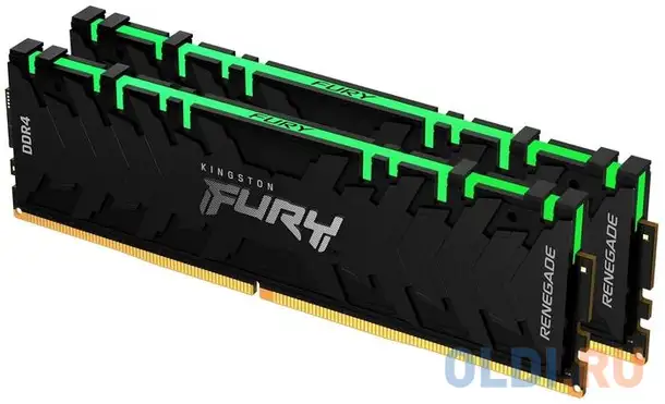 Оперативная память для компьютера kingston fury renegade rgb dimm 16gb ddr4, фотография 1