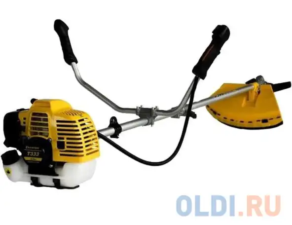 Триммер бензиновый champion триммер т333 (разъемн. вал 0,9квт 32,6см3 тримм. головка, фотография 1