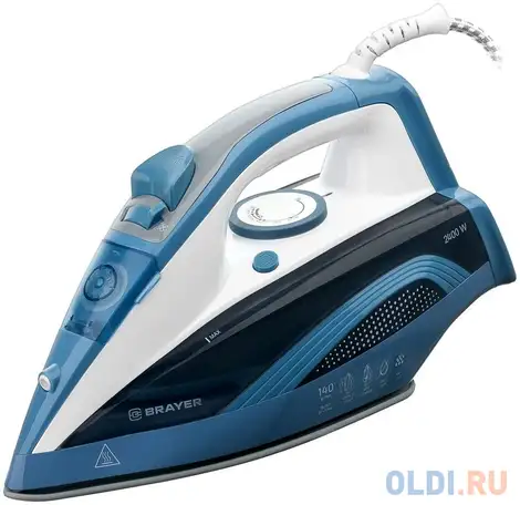 Brayer 4002br утюг 2400 вт, керамич, пар 140 г/м  антикапля,, фотография 1