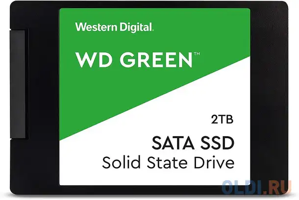 Ssd накопитель western digital wd green 2 tb sata-iii wds200t2g0a, фотография 1