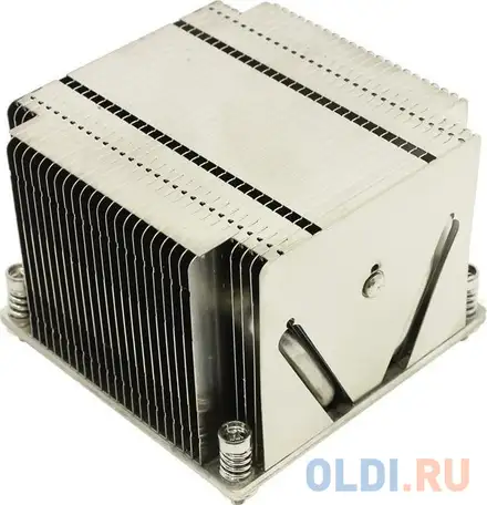 Радиатор без вентилятора supermicro snk-p0048p 2u+ up, dp servers, lga2011, square, фотография 1