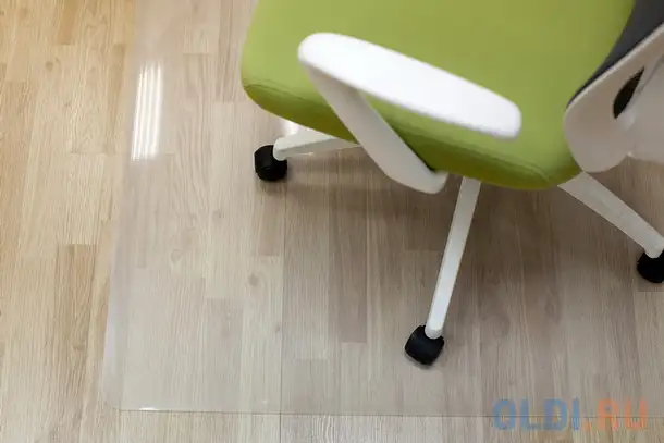 Коврик напольный бюрократ -1084543 прямоугольный глянцевый для паркета/ламината полипропилен 120х90с, фотография 1