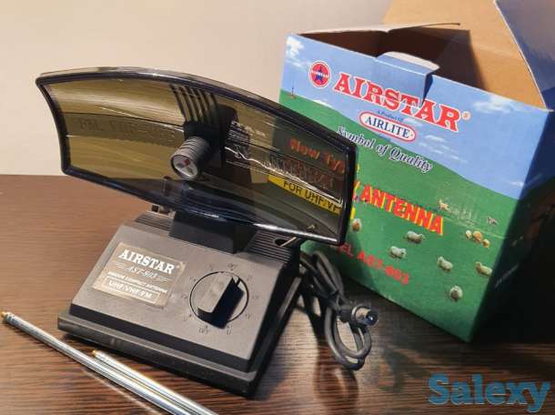 Комнатная антенна для цифрового ТВ с подстройкой Оригинал UHF, VHF, фотография 2