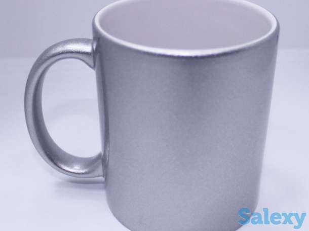 Перламутровые кружки разных цветов. Печать на перламутровых кружках, любых цветов., фотография 1