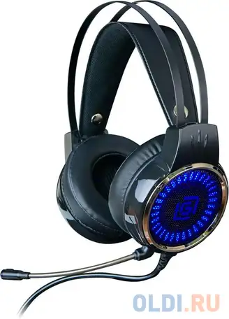 Наушники с микрофоном oklick hs-l700g infinity черный 2.2м мониторы оголовье (hs-l700g), фотография 1