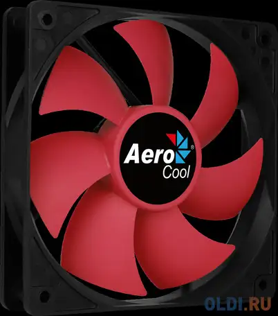 Вентилятор aerocool force 12 red, 120x120x25мм, 1000 об./мин., разъем molex 4-pin, фотография 1