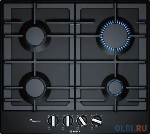 Варочная панель газовая bosch pcp6a6b90r черный, фотография 1