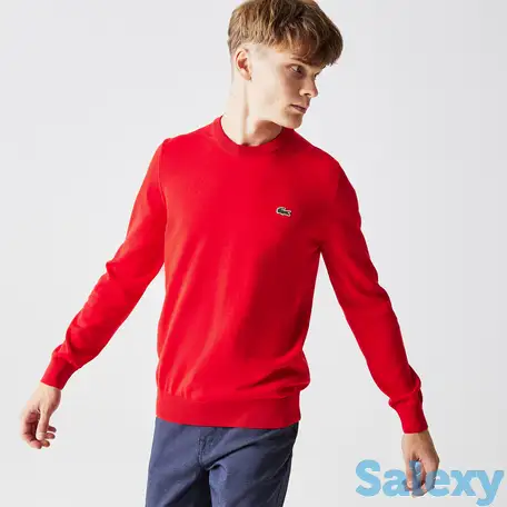 Мужской свитер lacoste crew neck из органического хлопка, фотография 1