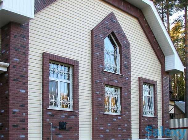 Облицовка фасадов сайдингом и кирпичом., фотография 6