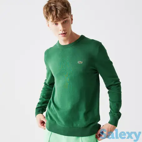 Мужской свитер lacoste crew neck из органического хлопка, фотография 1