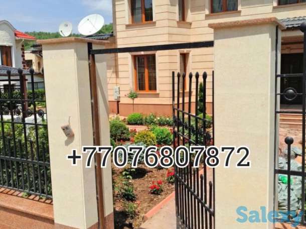 Гранитный цоколь ,травертин-фасад, фотография 6