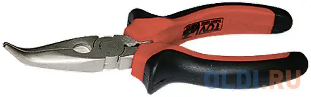 Утконосы matrix 17424  длинногубцы nickel 200мм изогнутые никелированные двухкомпонентные рукоятки, фотография 1