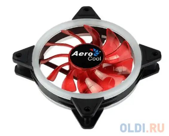 Вентилятор aerocool rev red , 120x120x25мм, цвет светодиодов : красный, подсветка, фотография 1