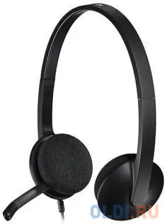 Гарнитура logitech headset h340 черный, фотография 1